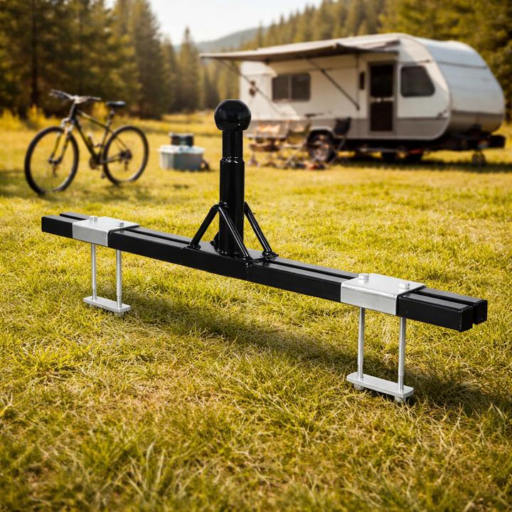 Produktbild Wiltec Deichsel Fahrradträger bis 80kg Anhänger Wohnwagen Deichseladapter