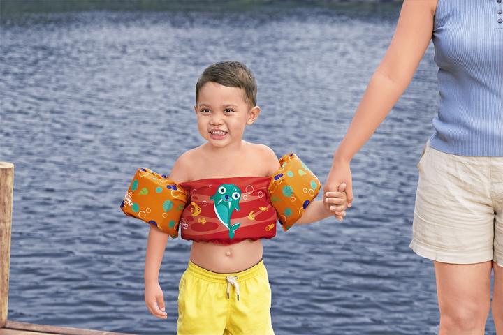 Produktbild Bestway Puddle Jumper® Schwimmhilfe Walross mit Textilbezug, 2-6 Jahre (bis 25 kg)