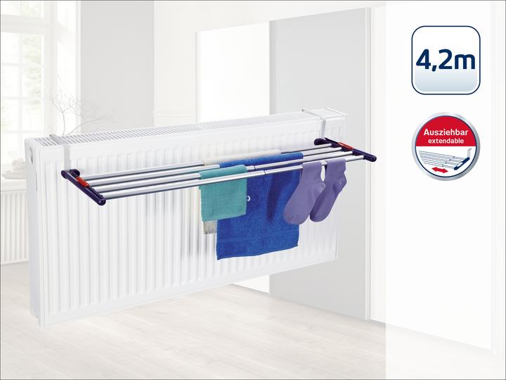 Actual product image Leifheit Hanging dryer Quartett 42 Extendable Aluminium (4.20 m)
