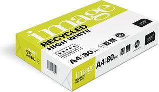 Immagine prodotto Antalis Image Recycled High White Blue Angel 80g, bianco brillante 2'500 fogli scatola 5x500 fogli/foglio (80 g/m², 2500x, A4)