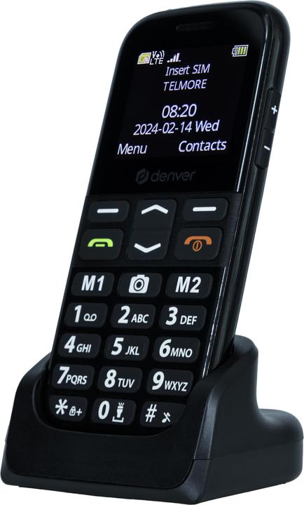 Denver Mobile BAS-18500EB, Dual SIM, black (1.77")