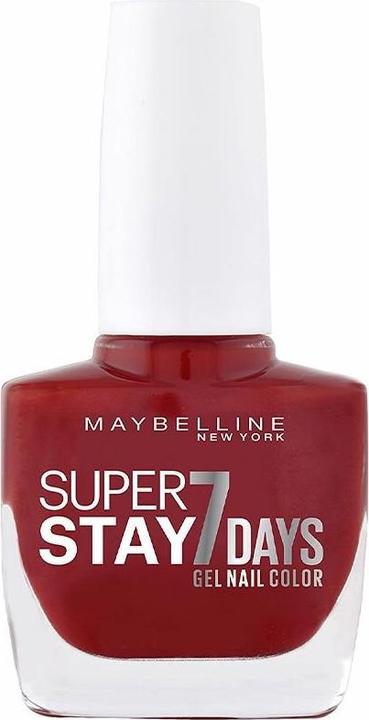 Actual product image Maybelline New York Superstay 7 Days (501 Cherry Sin, Gel-Effect Nail Polish)