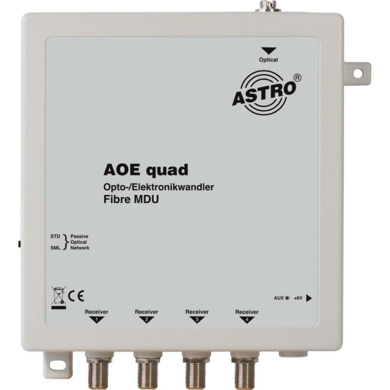 Astro Strobel Opto-/Elektrowandler AOE quad (Multischalter), SAT Zubehör, Weiss