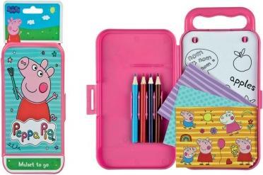 Actual product image Undercover Peppa Pig colouring set to go