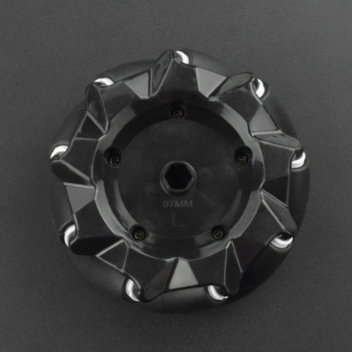 Immagine prodotto DFRobot Ruota Mecanum Omni da 97 mm in senso orario, nera