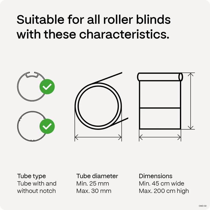 Actual product image Motionblinds Upgrade Kit for Roller Blinds 2-pack + bridge