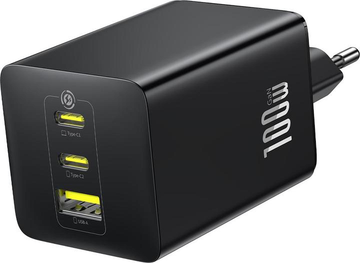 Actual product image Baseus EnerFill FE11 100W EU Schwarz (100 W, 3 ports)