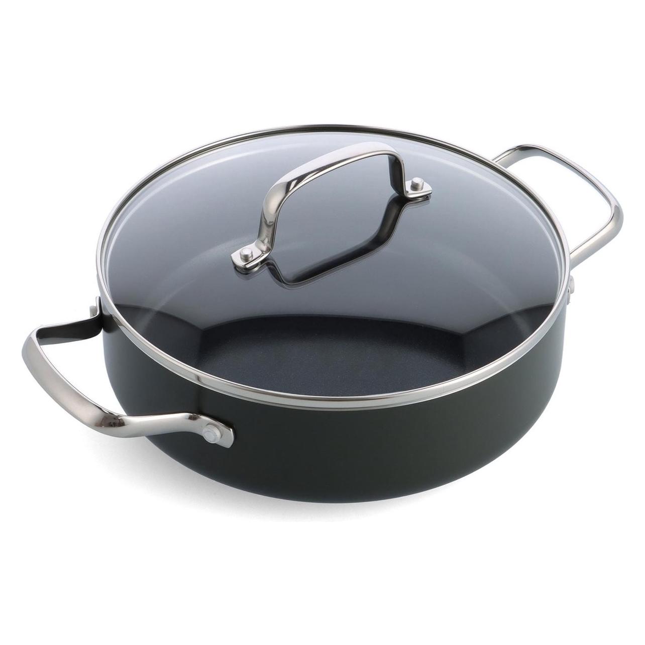 Dagelijkse Kost Keramische Hapjespan - 24 Cm - Pfas-vrij, Pan + Steelpan, Groen