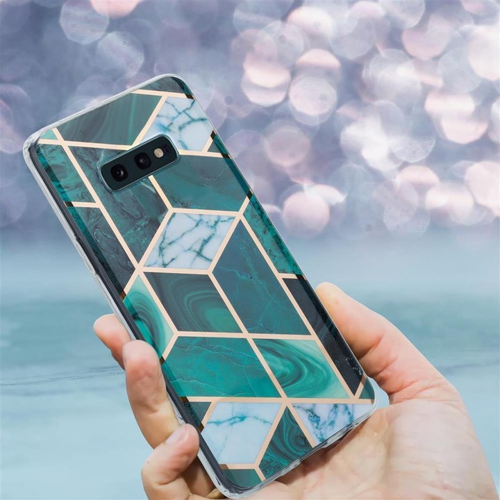 Produktbild Cadorabo IMD TPU Bunter Marmor Cover (Samsung Galaxy S10)