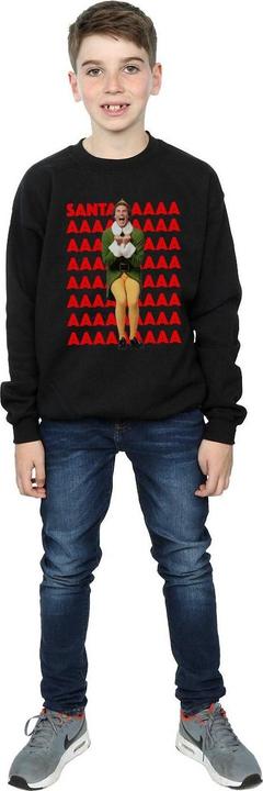 Actual product image Elf Boys Buddy Santa Scream Sweatshirt (116)