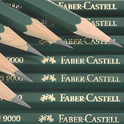 Image du produit Faber-Castell Crayon CASTELL 9000 avec gomme (1 mm, HB, 1 x)