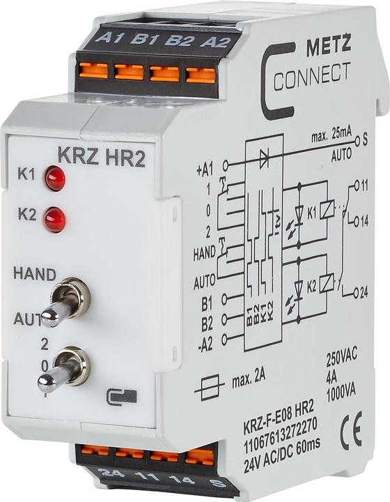 Actual product image Metz Connect KRZ-F-E08 HR2 24 V A