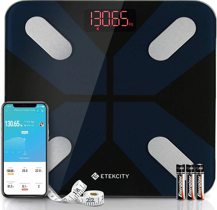 Produktbild Etekcity Bluetooth Körperfettwaage (180 kg)