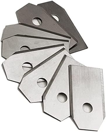 Actual product image Werkstein Ersatz Stahlrasenmäher Klingen Rasentrimmer für Husqvarna / Gardena inkl. Schrauben - 9er Set (Lawn mower, Lawn mower blades + replacement blades garden machinery)