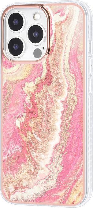 Actual product image UNIQ Accessory Case iPhone 13 Pro - Hardcase protective cover Marble pink No.222 (Apple iPhone 13 Pro)