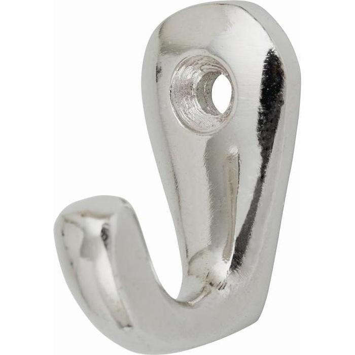 Hermeta, Handtuchhalter + Handtuchhaken, Handtuchhaken 0557 1 Haken Höhe 36 mm Aluminium vernickelt Ausladung 27 mm