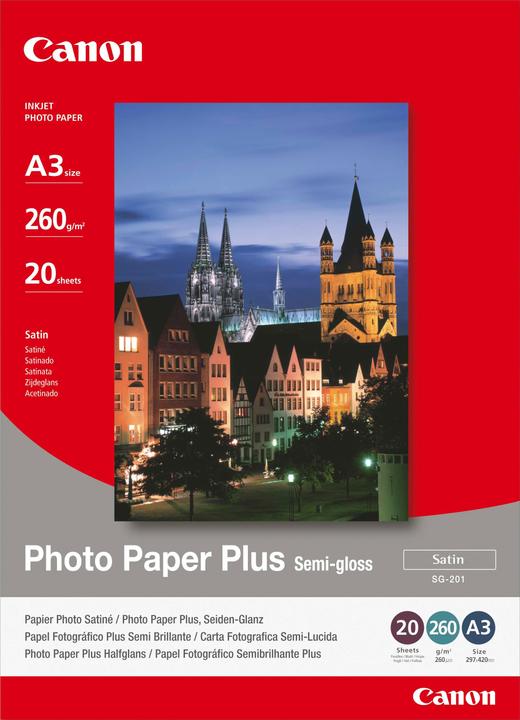 Actual product image Canon SG-201 Plus Semi-Gloss (260 g/m², A3, 20 x)