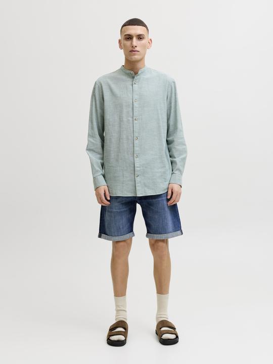 Actual product image Jack & Jones Jjesummer Linen Blend Band Shirt L/S Sn (XL)