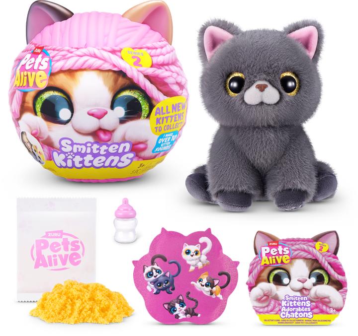 Actual product image Zuru Pets Alive - Smitten Kittens S2, sort. (20.50 cm)
