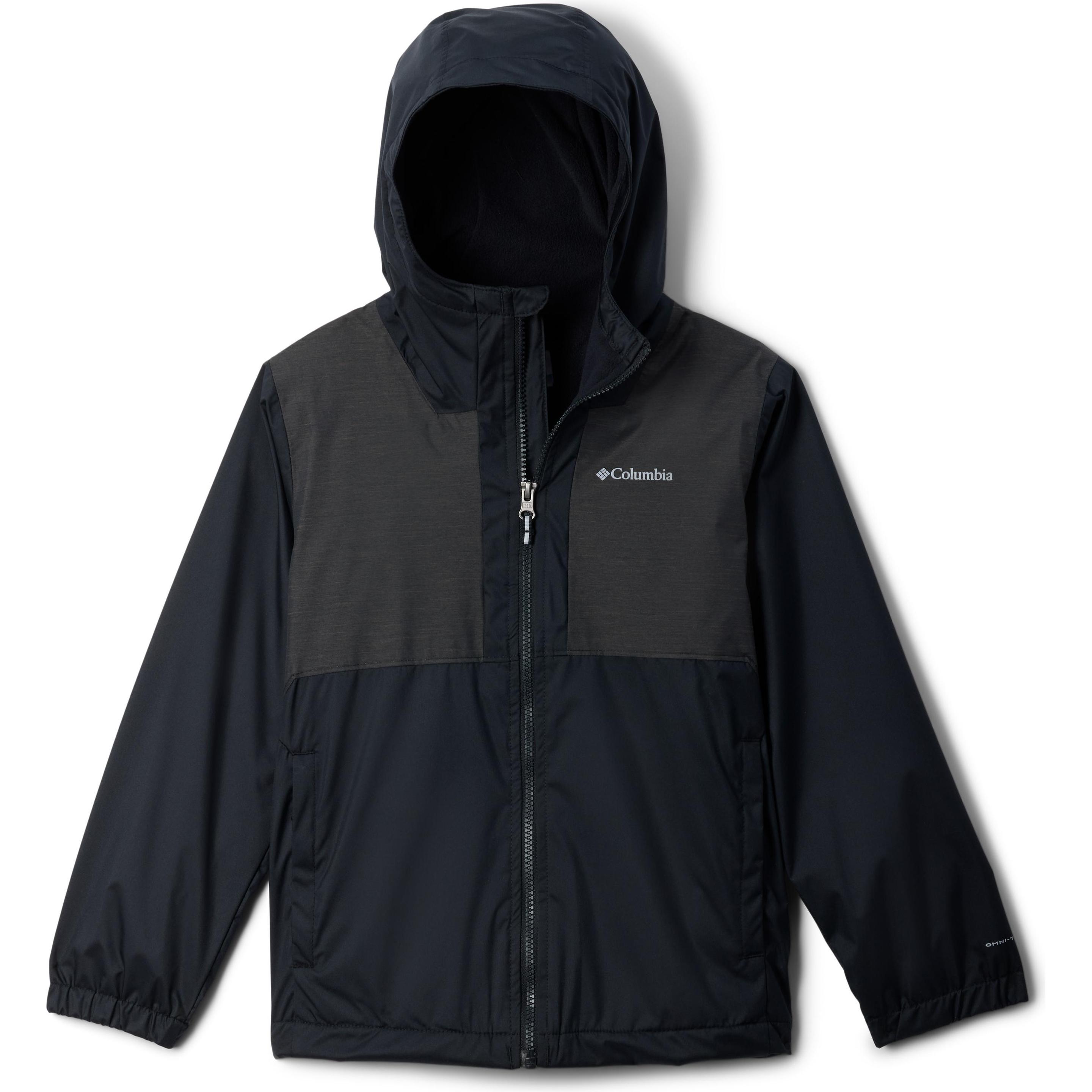 Columbia, Jungen, Jacke, Rainy Trails™ II Fleece Lined Jacket (L), Schwarz, L