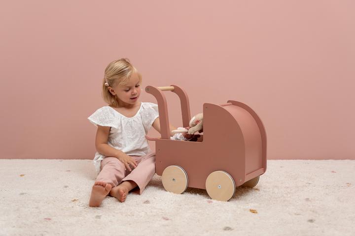 Actual product image Little Dutch Doll's pram made of FSC wood incl. textiles