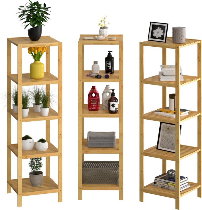 Actual product image Casaria Standing shelf (140 x 33 x 33 cm)