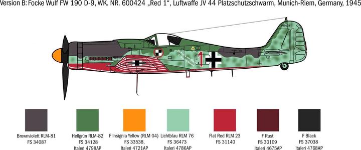 Actual product image Italeri Fw 190 D-9