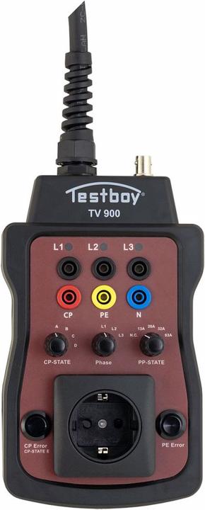 Produktbild Testboy Elektroautos Ladesäulenprüfadapter