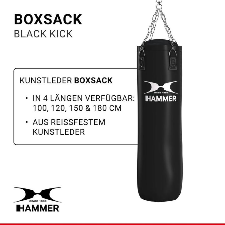 Produktbild Hammer Fitness Black Kick (180 cm, 50 kg)