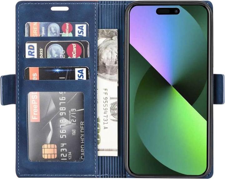 Produktbild N.Bekus iPhone 15 Pro - Flip Case Hülle blau (Apple iPhone 15 Pro)