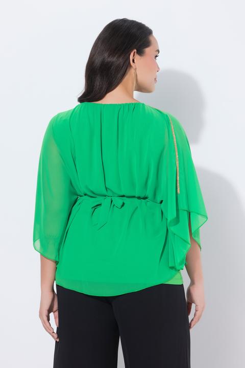 Actual product image Ulla Popken Layered Chiffon Blouse (46)