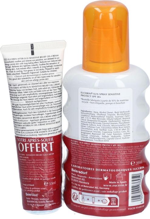 Immagine prodotto Eucerin Sun Protection Sensitive Protect Sun Spray SPF 50+ 200ml (Spray solare, SPF 50+, 200 ml)