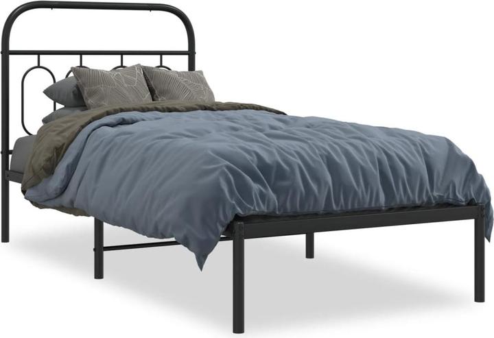 Actual product image VidaXL Bed frame with headboard (180 x 200 cm)