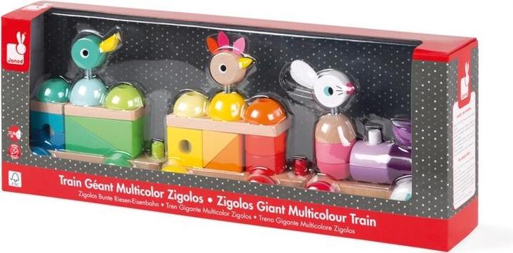 Actual product image Janod Zigolo's big colourful train
