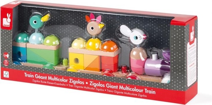 Actual product image Janod Zigolo's big colourful train
