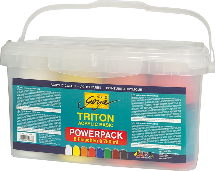 Produktbild Kreul Acrylfarbe SOLO Goya TRITON, Power Pack (Multi, 750 ml)