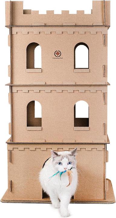Actual product image CanadianCat Cat Tower Sir Scratch-A-Lot, XL (105 cm, Nature)
