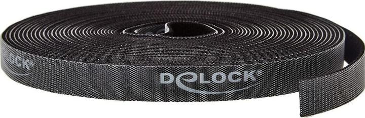 Produktbild Delock Klettband 10 m x 15 mm Schwarz (15 mm)