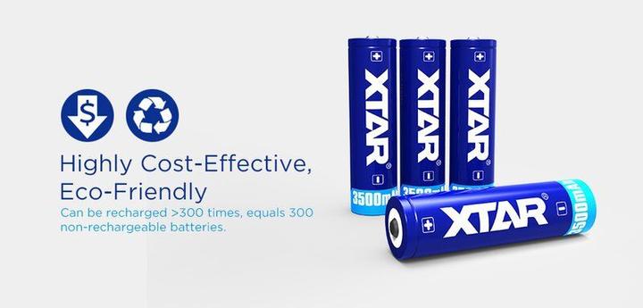 Actual product image Xtar Li-Ion 18650 (1 pcs., 18650, 3500 mAh)