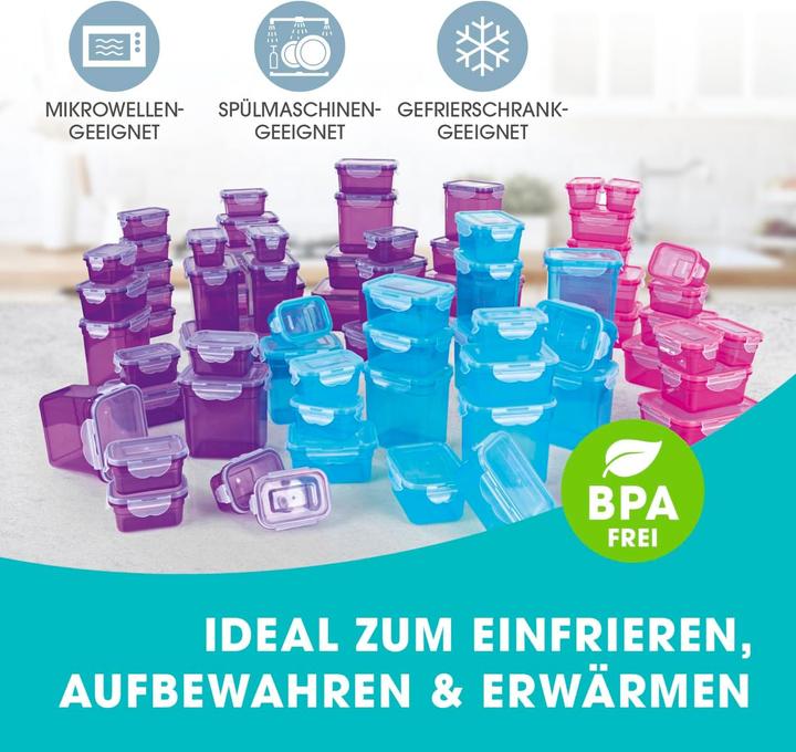 Actual product image Gourmetmaxx 72er-Set Frischhaltedosen