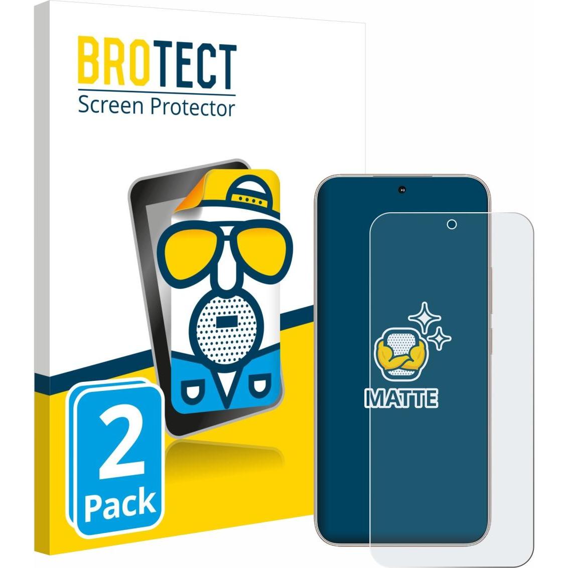 BROTECT Pellicola Opaca (2 pz., Samsung F400), Pellicola protettiva smartphone, Grigio