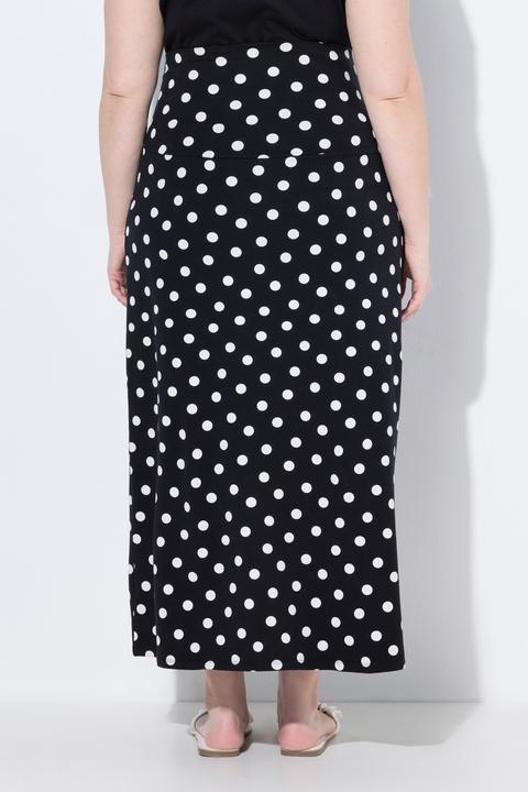 Produktbild Ulla Popken Bellieva Jersey-Maxirock, Muster, Stretchbund (42, 44)