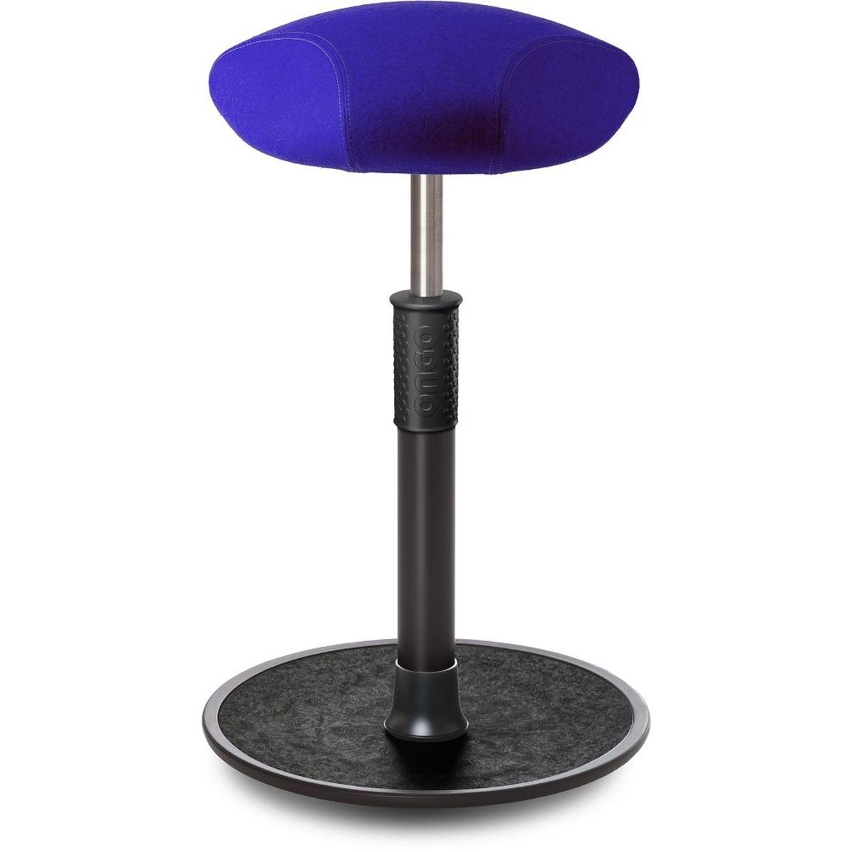 Ongo, Bürostuhl, Sitz- Stehhocker Free Tall Triangel kvadrat Divina Mel. r.blau schw. /schw.