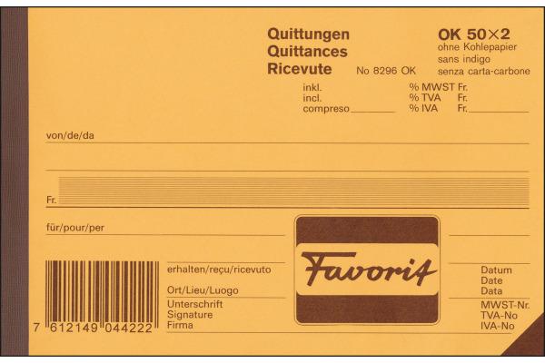 Image du produit Favorit Reçus (100x)