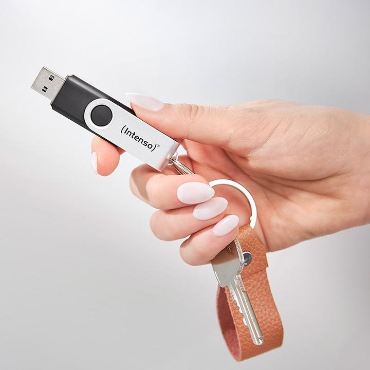 Produktbild Intenso USB 256GB OFFICE LINE 3.2 Gen1 Silver-Black (256 GB, USB-A)