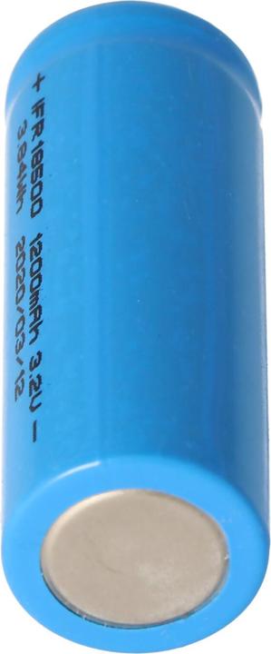 Actual product image EIZfan Battery IFR 18500 LiFePo4 Button Top with head unprotected (1 pcs., 18500, 1200 mAh)