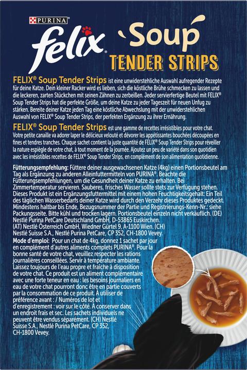 Produktbild Felix Soup Tender Strips Fisch (Adult, 6 Stk., 320 g)