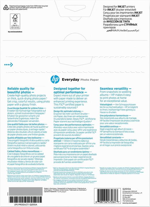 Productafbeelding HP Q2510a (200 g/m², A4, 100 x)