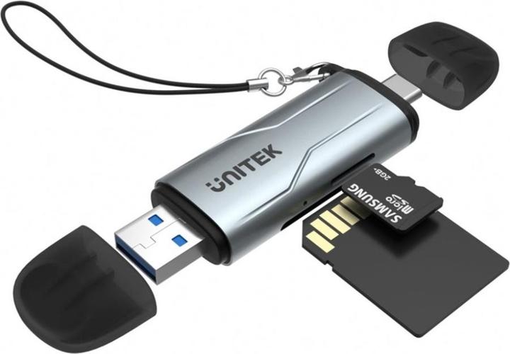 Unitek Czytnik Kart Sd/Microsd USB-A 5 Gbps/Usb-C (Type-B)