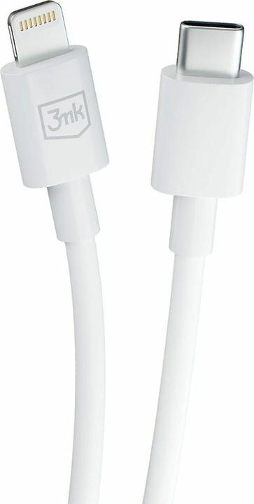 Produktbild 3MK Hyper Cable USB-C - Lightning 20W 1.2m Biały/White Kabel (1.20 m, USB 3.2 Gen 1, 20 W)